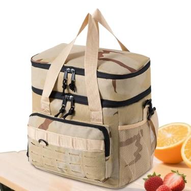 Imagem de Lancheira térmica | Lancheira de gelo com 19 L - Sacos térmicos isolados à prova de vazamento - para carro, acampamento, trabalho, piquenique, golfe, ar livre, praia, viagem, caminhão, piscina