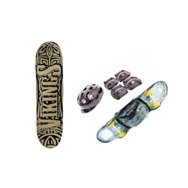 Imagem de Skate Infantil Viking com Kit proteção Completo