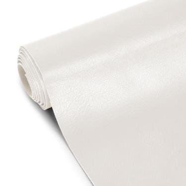 Imagem de Tecido de couro sintético, 137.2 cm x 274.3 cm Yard Marine Upholstery Vinyl Fabric, material sintético macio à prova d'água para barcos ao ar livre, assentos automotivos, móveis, artesanato, costura