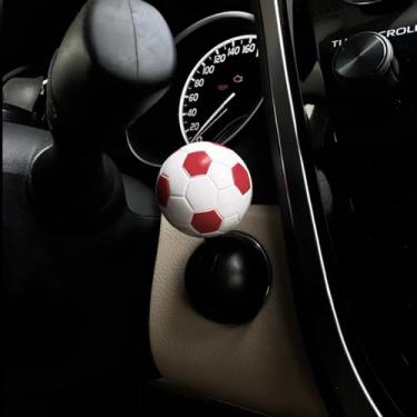 Imagem de Capa de botão de partida do motor de carro, botão de partida, capa basculante de barra esférica, acessórios de decoração de joystick de interior de carro universal - vermelho
