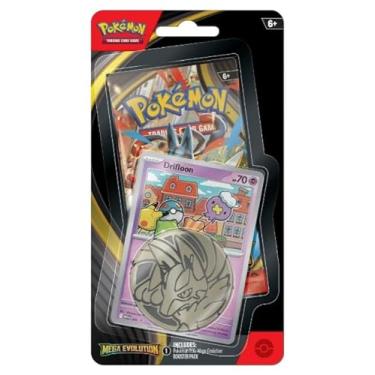 Imagem de Pokemon Mega Evolutions TCG Trading Card Game 1 Booster Pack with Promo Card and Coin (Drifloon)
