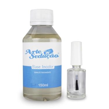 Imagem de Kit Base Incolor 150ml Arte Sedução + Frasco de Vidro 10ml
