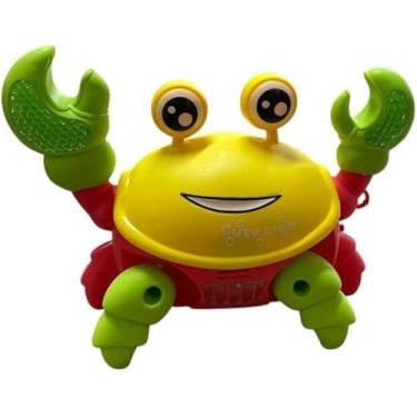Imagem de Brinquedo Caranguejo Interativo Eletrônico com Luzes e Movimentos - Brinquedo Educativo para Crianças 3+ Anos - Sortido com Som e Sensor - Pilhas AA