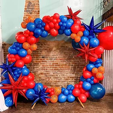 Imagem de Balões de alumínio Red Star, 2 peças, tamanhos diferentes, pacote com balões grandes de 55 cm de explosão para formatura, casamento, aniversário, despedida de solteira, noivado, decorações de festa de