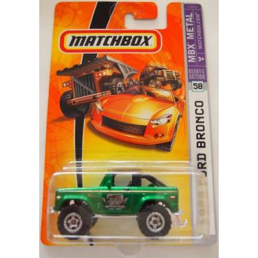 Imagem de Matchbox 2007 MBX Metal 1972 Ford Bronco 4x4 #58, Metallic Green