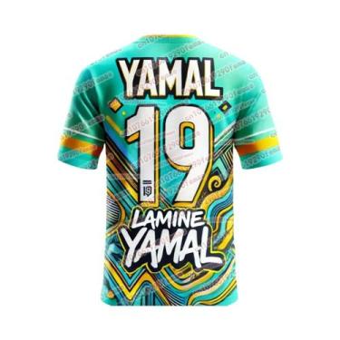 Imagem de Camiseta Esportiva Masculina Respirável Yamal Fashion Edição Comemorat