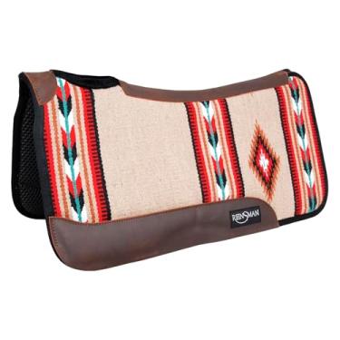 Imagem de Reinsman APEX Ranahan Tacky Too Soft Respirável Antiderrapante Absorvente de Choque Forro de Lã Absorvente de Umidade Contorno Proteção Traseira Almofada de Selim de Equitação, Billings