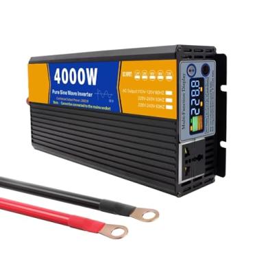 Imagem de 60v to 110v,Inversor Carregador de Onda Senoidal Pura 4000W DC 12V 24V 48V 60V 72V Entrada CC Saída CA 110V 220V Inversor de Energia Solar de Baixa Frequência, 72V para 110V