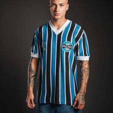 Imagem de Camisa Retrô Grêmio Libertadores 1983 Masculina-Masculino
