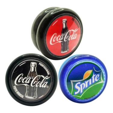 Imagem de Kit Com 3 Ioio ioio, Yoyo De Rolamento Coca Profissional, Kit 1, 3 uni