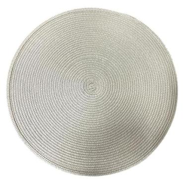 Imagem de Jogo Americano Redondo Cozinha Jantar Casa 38 Cm Kit 6 Peças - Tesla S