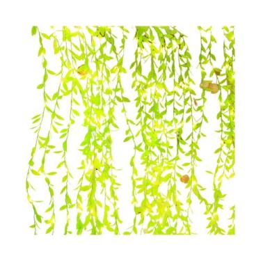 Imagem de Luzes De Cordão LED Com Folhas Verdes, Operadas Por Bateria, Guirlanda