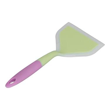 Imagem de SALALIS Espátula de Fritura Larga de Silicone Transparente para Cozinhar Em Casa, Espátula Larga Antiaderente para Panquecas, Aparelho de Cozinha de Silicone de 10 X 4,7 pol. para Entusiastas de