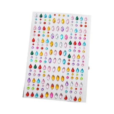 Imagem de Adesivo De Flor Estrela Colorida 3D Com Strass, Tatuagem Falsa Autoade