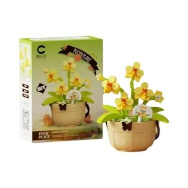 Imagem de Blocos De Montar Cesta Floral: Brinquedo Educacional Criativo DIY Para
