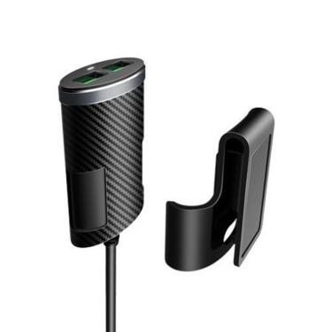 Imagem de Carregador Extensivo Carro Automotivo Veicular 4 Usb Turbo