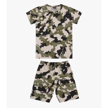 Imagem de Pijama Infantil Camiseta e Bermuda Select Verde, 4, Verde
