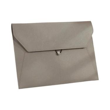 Imagem de Pasta Executiva A4 De Couro Impermeável Multifuncional Com Fivela De C