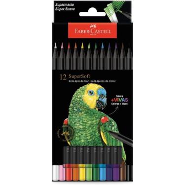 Imagem de Lapis De Cor Supersoft 12 Cores Faber Castell Novo Estojo