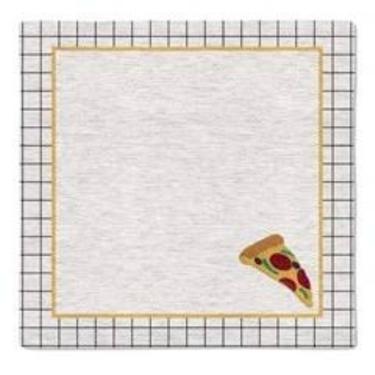 Imagem de Guardanapo Pizza 533056 40X40 Com 2Unid Belchior