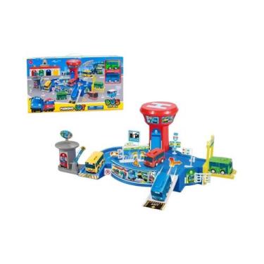 Imagem de Conjunto De Brinquedos De Carro De Fricção Tayo, O Pequeno Ônibus, Com