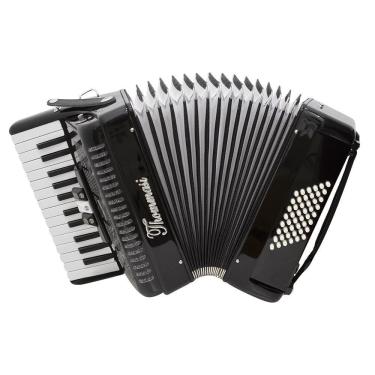 Imagem de Acordeon 48 Baixos 26 Teclas Ta 4803 Preto Thommasi