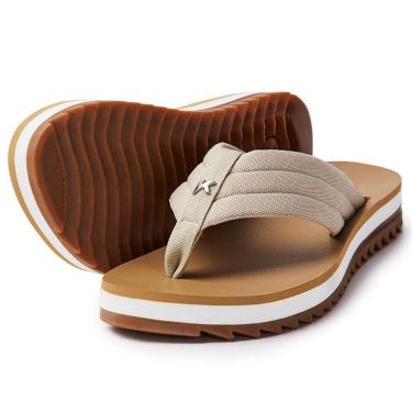 Imagem de Chinelo Kenner Kyra Confy Feminino - Branco e Bege - 39-Feminino