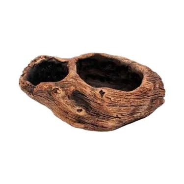 Imagem de Vaso De Cimento Retrô Criativo Com Imitação De Tronco De Árvore E Escu