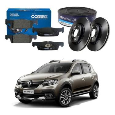 Imagem de Kit Disco Pastilha Freio Sandero Stepway 1.6 2020 A 2021 - Cobreq