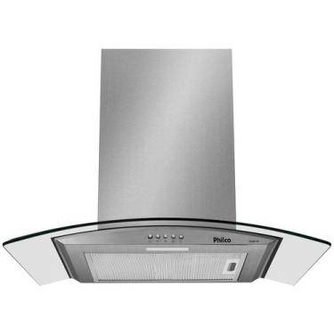 Imagem de Coifa de Parede Philco Glass PCO60G 60cm 3 Velocidades, Prata, 220V
