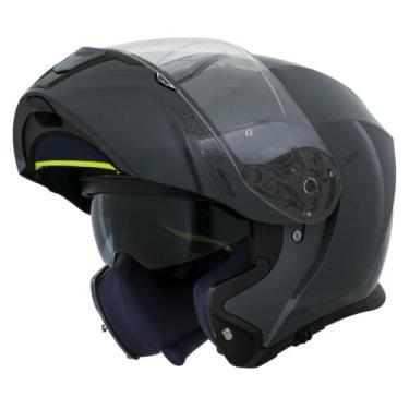 Imagem de Capacete Articulado Axxis Gecko SV Robocop Cinza Brilho Moto, CINZA BR
