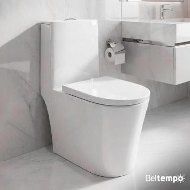 Imagem de Vaso Sanitário Monobloco Completo Caixa Acoplada Privada Branco BT4100