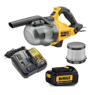 Imagem de Aspirador Portatil Bateria 20v 3ah Dcv501hb Dewalt Filtro Extra