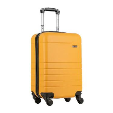 Imagem de Mala de Viagem Bordo 10kg Cadeado Pequena Essencial Sestini, Amarelo