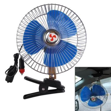 Imagem de Ventilador Eletrico Automotivo Carro Caminhão Vans 12v Presilha Clipe 