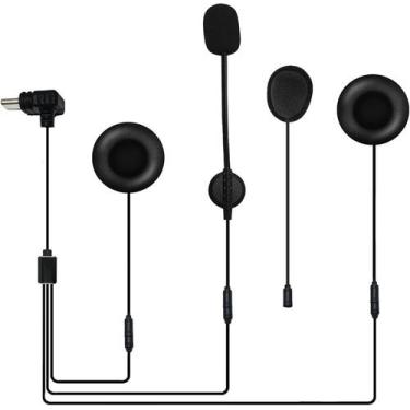 Imagem de Fone Microfone Original EJEAS M8H Capacete Moto HIFI Reposição USB tip