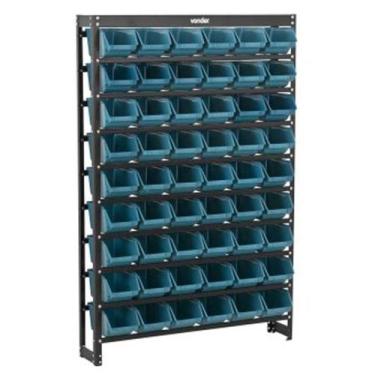 Imagem de Estante metálica 54 gaveteiros azul- 61.27.054.511 Vonder