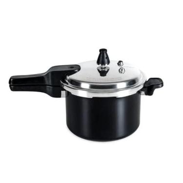 Imagem de Panela De Pressão Ceramic Life Super Indução Preta 4,2 Litros - Brinox