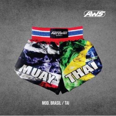 Imagem de Shorts MMA_MOD. BRASIL / THAI - Aerowell Sports, M