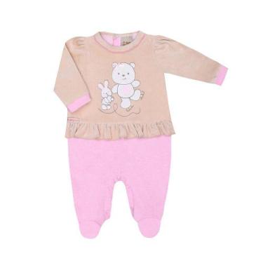 Imagem de Macacão Bebê Menina Friends - Baby Doces Momentos, M, Rosa