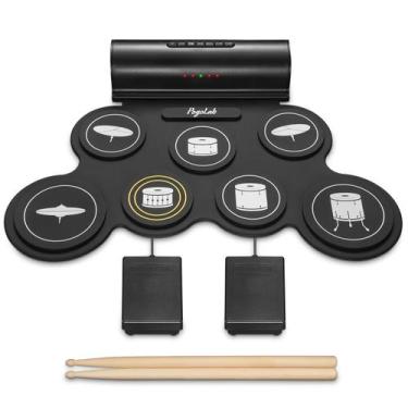 Imagem de Bateria Eletrônica Roll Up POGOLAB - 7 Pads com Bluetooth