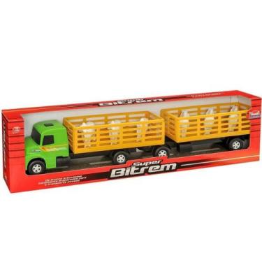 Imagem de Caminhão Super Bitrem Carga Viva - Usual Brinquedos
