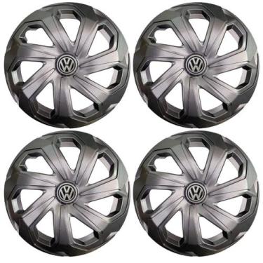 Imagem de Jogo calota esportiva aro 15 spider grafite gol g5 g6 g7 up - Garagem 