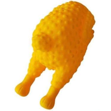 Imagem de brinquedo mordedor cachorro pets frango assado galinha com som pet,bol