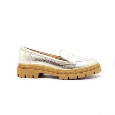 Imagem de Mocassim Moleca Feminino 5775105, 38, Dourado