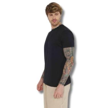 Imagem de Camisa Masculina Plus Size G2 Algodão Top Style Original, Preto, G2