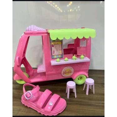 Imagem de Sandália Infantil Grendene Barbie Sorveteria 23221 - Grendene Kids, Ro