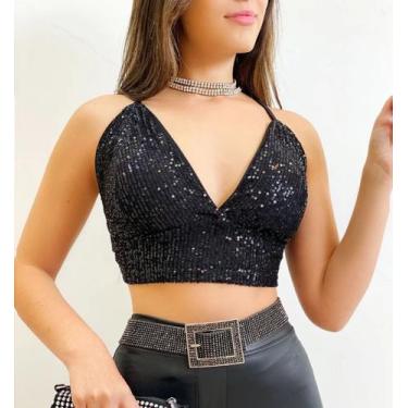 Imagem de Crooped de paitê - Janaína modas 