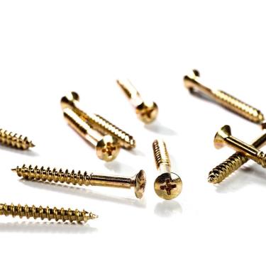 Imagem de Parafuso para Trocolo Neckplate WO4.5X45-GD Dourado 24 Unidades para Guitarra e Baixo Spirit