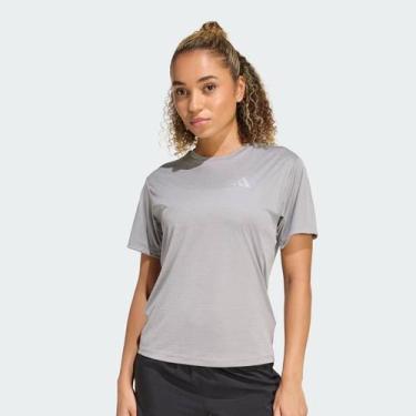 Imagem de Camiseta Adidas Run Ess Tee Feminina Cinza, M